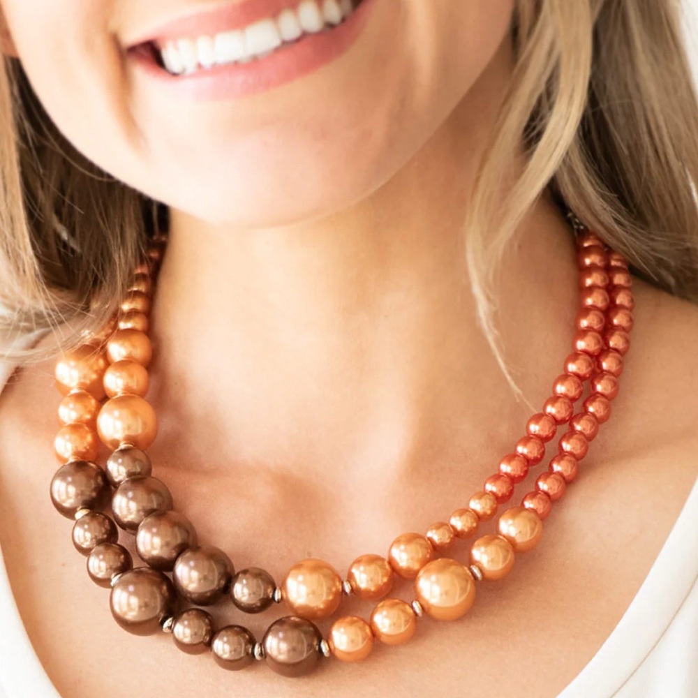 PAPARAZZI THE MORE THE MODEST MULTI NECKLACE & EARRINGS